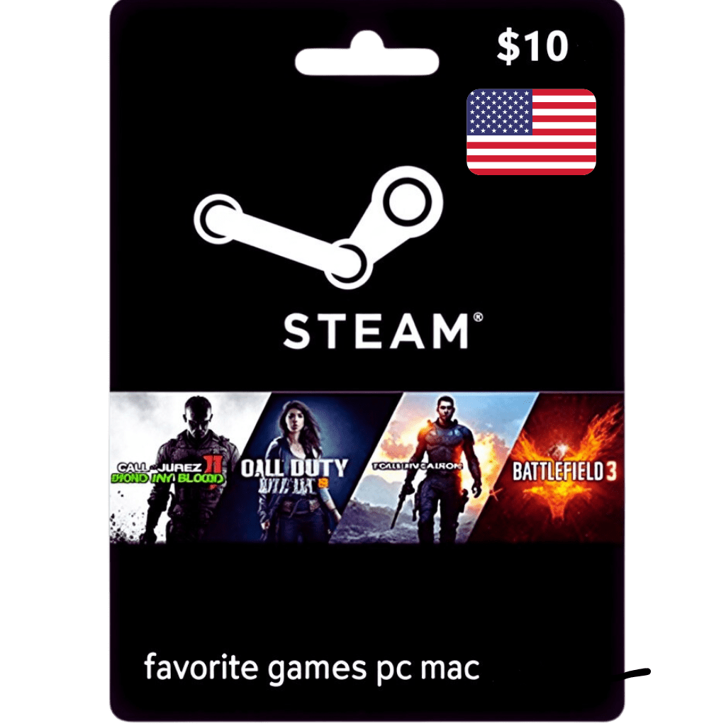 Steam Gift Card USA 10 USD