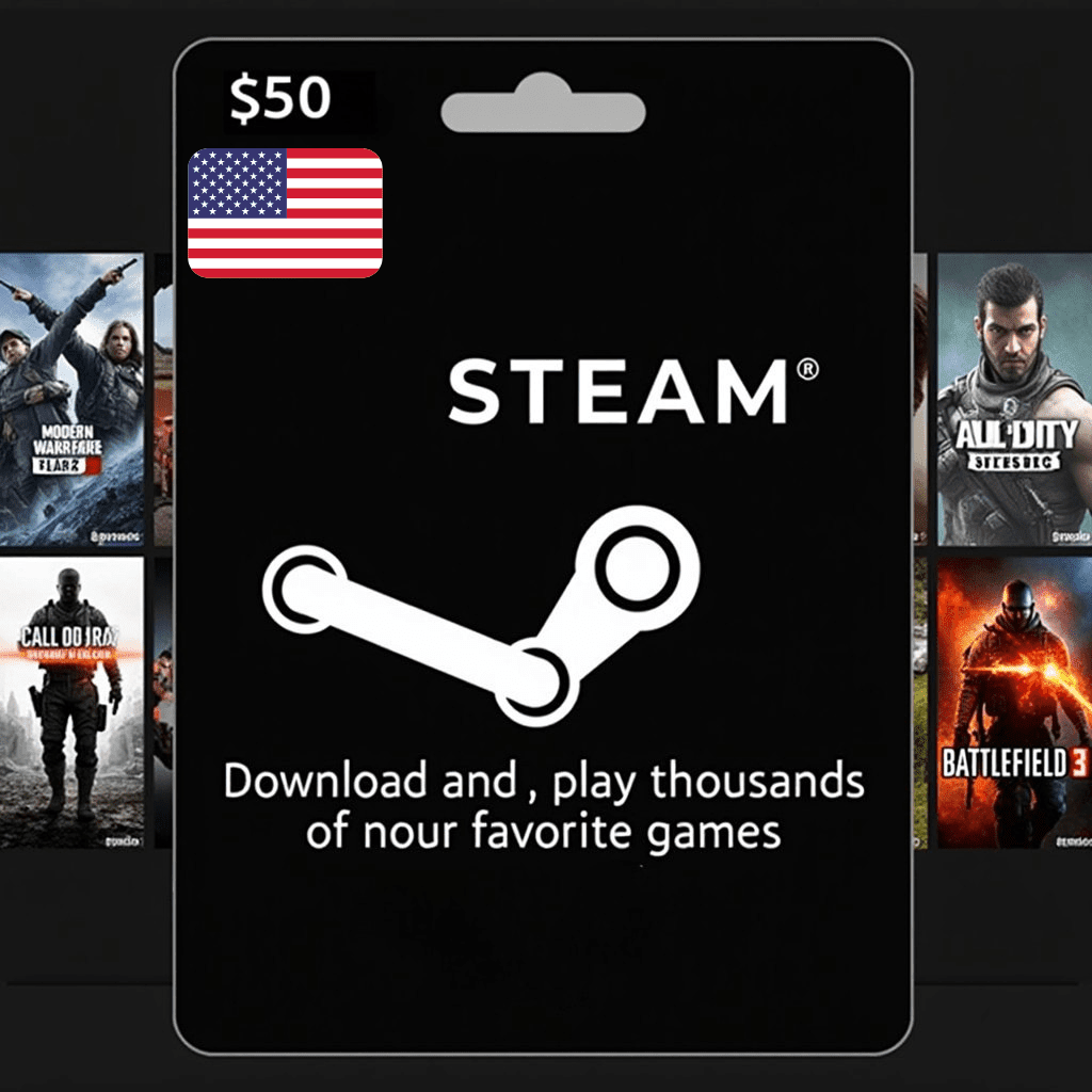 Steam Gift Card USA 50 USD