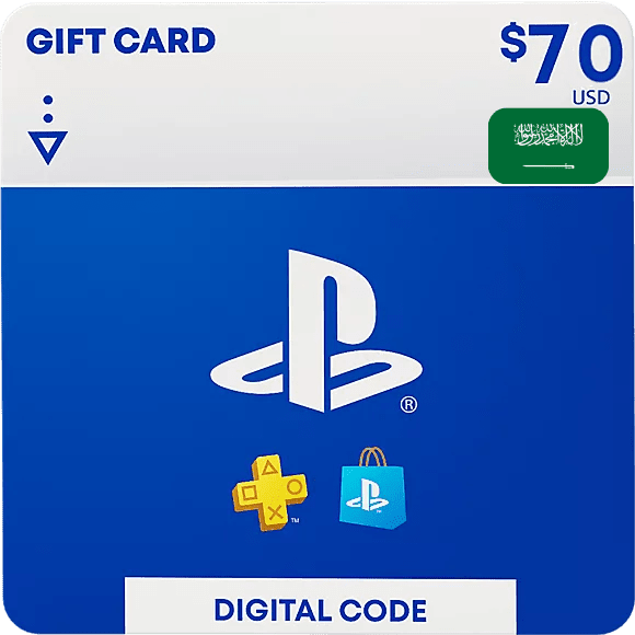 PSN Playstation Network Gift Card KSA 70 USD